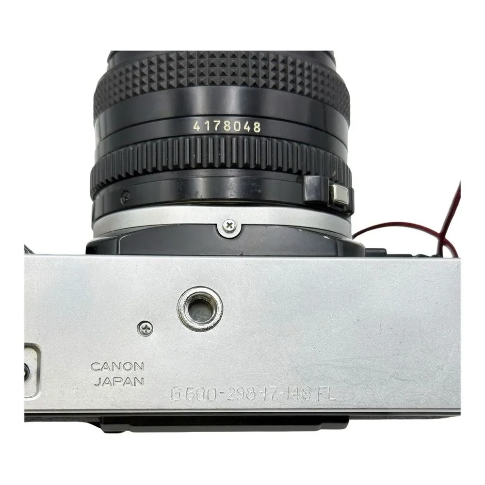 Canon AE-1 35mm SLR Film Camera w/ 50mm f/1.8 28mm F2.8 Lens Tested